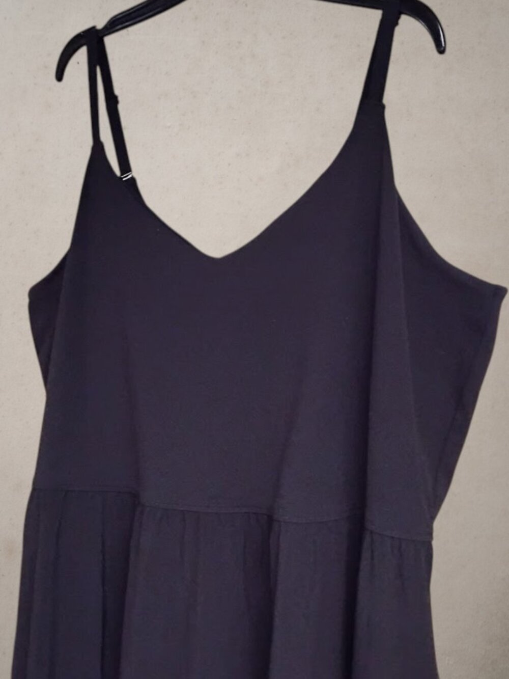 Athleta Elation V-Neck Hybrid Mixed Media Black Midi Dress 2X - Picture 5 of 5